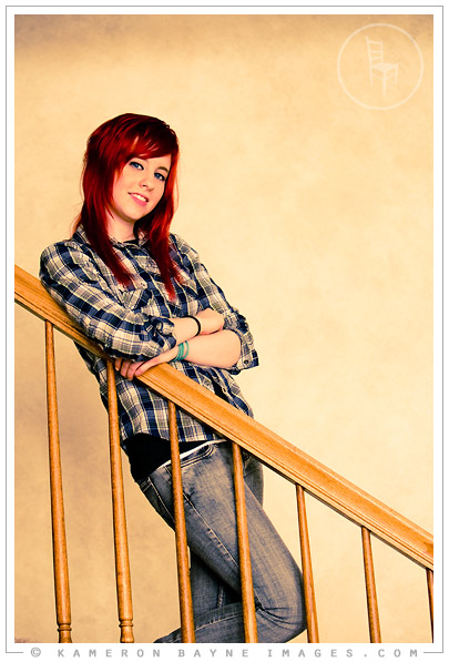 Kameron Bayne Images - Carly, Millard North Senior, Staircase