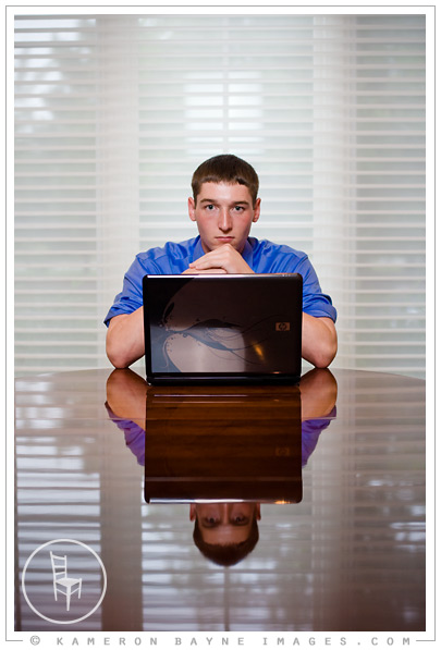 Kameron Bayne Images - Chris, Millard West 2009 Senior, Working on the Computer