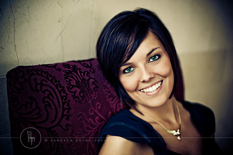 Kameron Bayne Images - Senior Portrait of Michelle and her Golden Smile