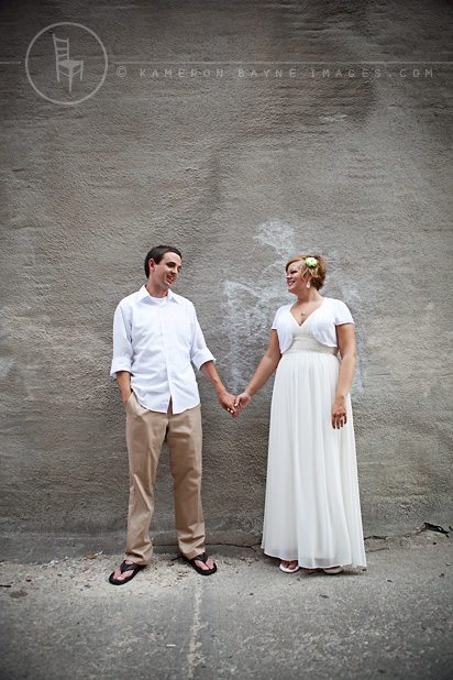 Nebraska Wedding Photography - Kameron Bayne Images - Liz/AJ Portrait American Gothic Bridal Portrait