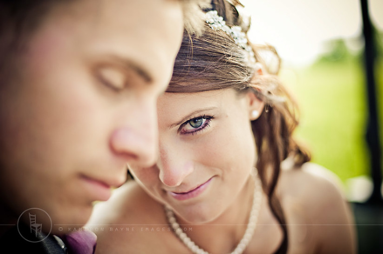 happy wedding couple in sioux city, iowa