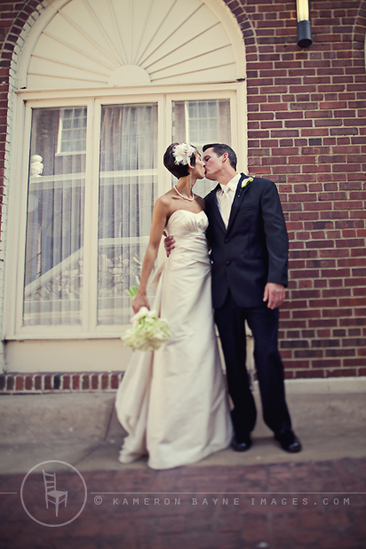 Kameron Bayne Images - Bride and Groom Tilt Shift Kiss bride and groom kiss