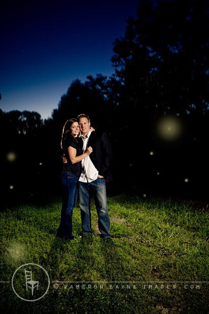 Kameron Bayne Images - Portrait of Engagement Couple Firefly filled Nightime Sky Kameron Bayne Images - Portrait of Engagement Couple Firefly filled Nightime Sky