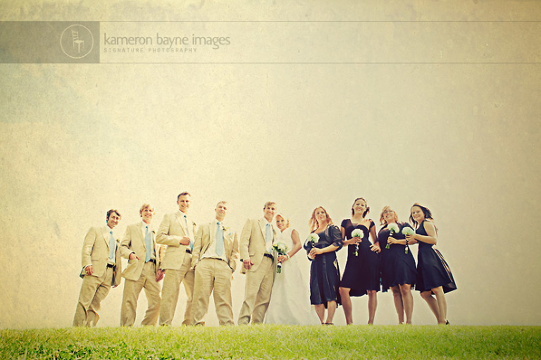Kameron Bayne Images - Vintage Wedding Party Portrait in Heartland of America Park