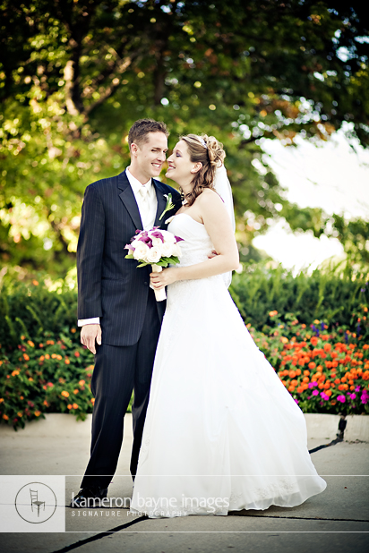 Kameron Bayne Images - Wedding Bridal Couple Kiss in Park Kameron Bayne Images - Wedding Bridal Couple Kiss in Park