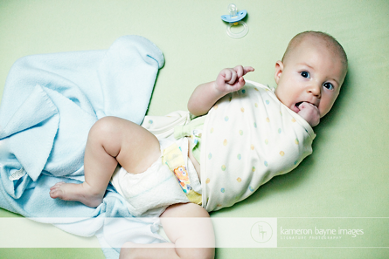 Kameron Bayne Images - The Great Baby Escape (from his SwaddleMe wrap)