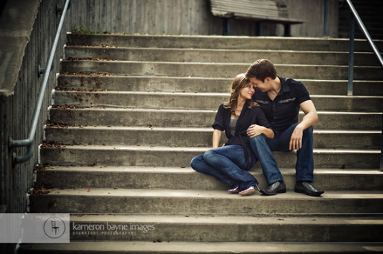 Kameron Bayne Images - Emily and Lou Curled up on the Stairs