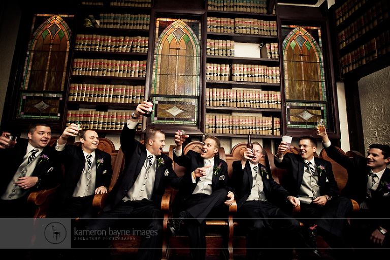 Kameron Bayne Images - The Groomsmen Toast at Mr. Toads