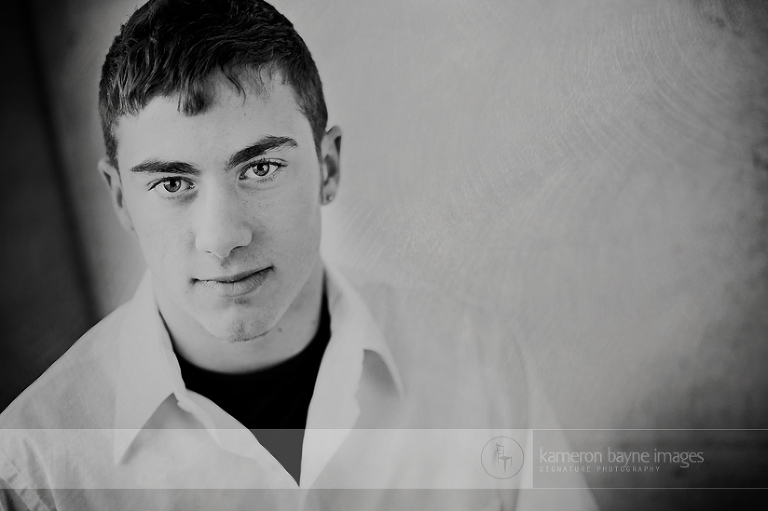 Classic Black and White 2010 Senior Portrait