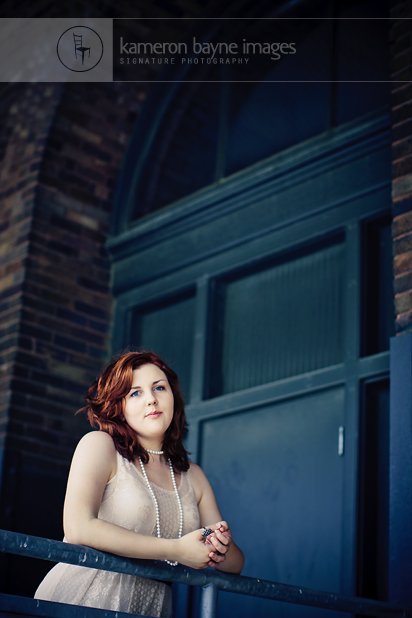 Omaha Senior Portrait | Vintage Fashion and Fire Red Hair