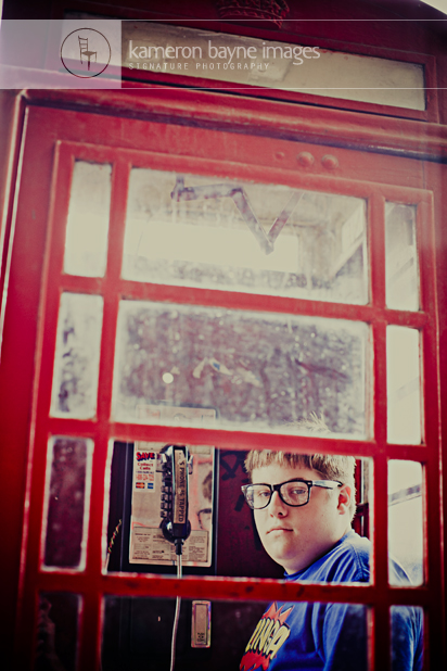 Senior Portrait Bazinga! | Superman Phone Booth