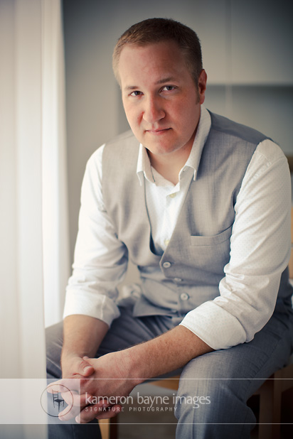 Jared Groom Portrait | The Waiting Moment Before the Wedding
